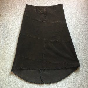 Laundry by Shelli Segal Brown Corduroy Skirt